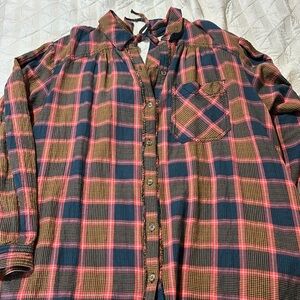 Free people plaid tunic